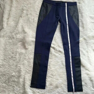YIGAL AZROUEL skinny pants leather details